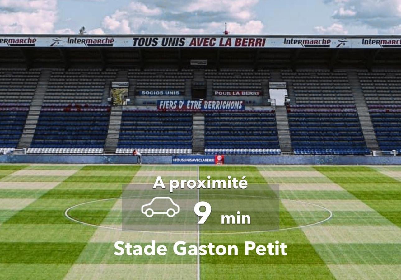 Le Studio Design ⸱ Stationnement Gratuit ⸱ Fibre Déols Exterior photo